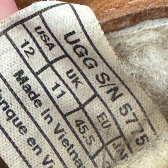 UGG Australia Ascot Chestnut Sheepskin Slippers Mens 12 Loafers Moccasins House main image 7